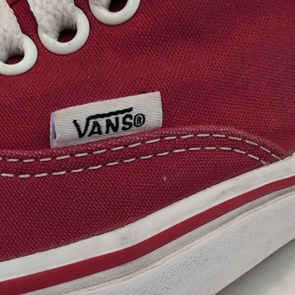 Vans Classic Red Canvas Sneakers - Picture 2 of 9
